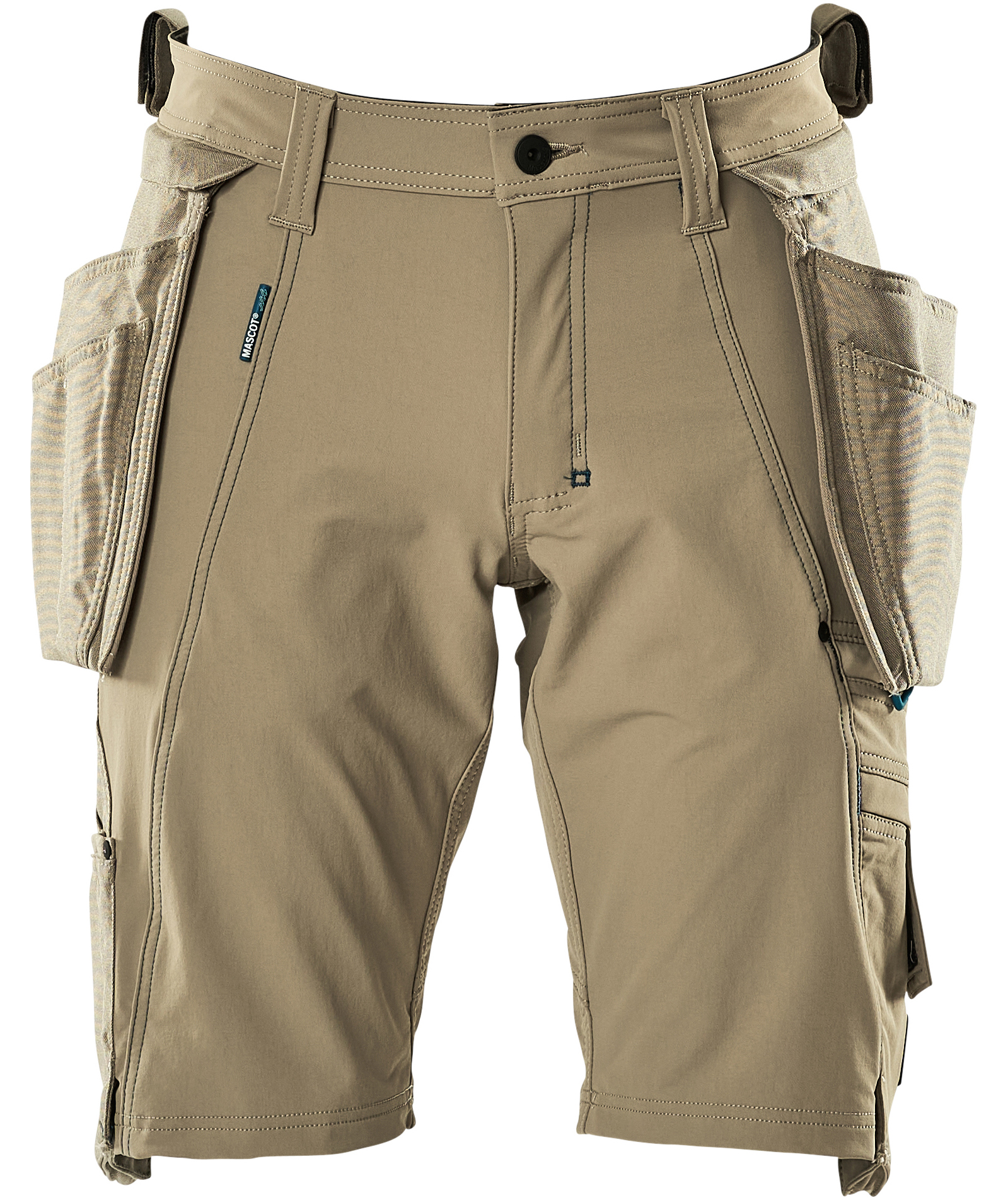 Mascot Advanced h&aring;ndv&aelig;rkershorts full stretch, Lys Khaki