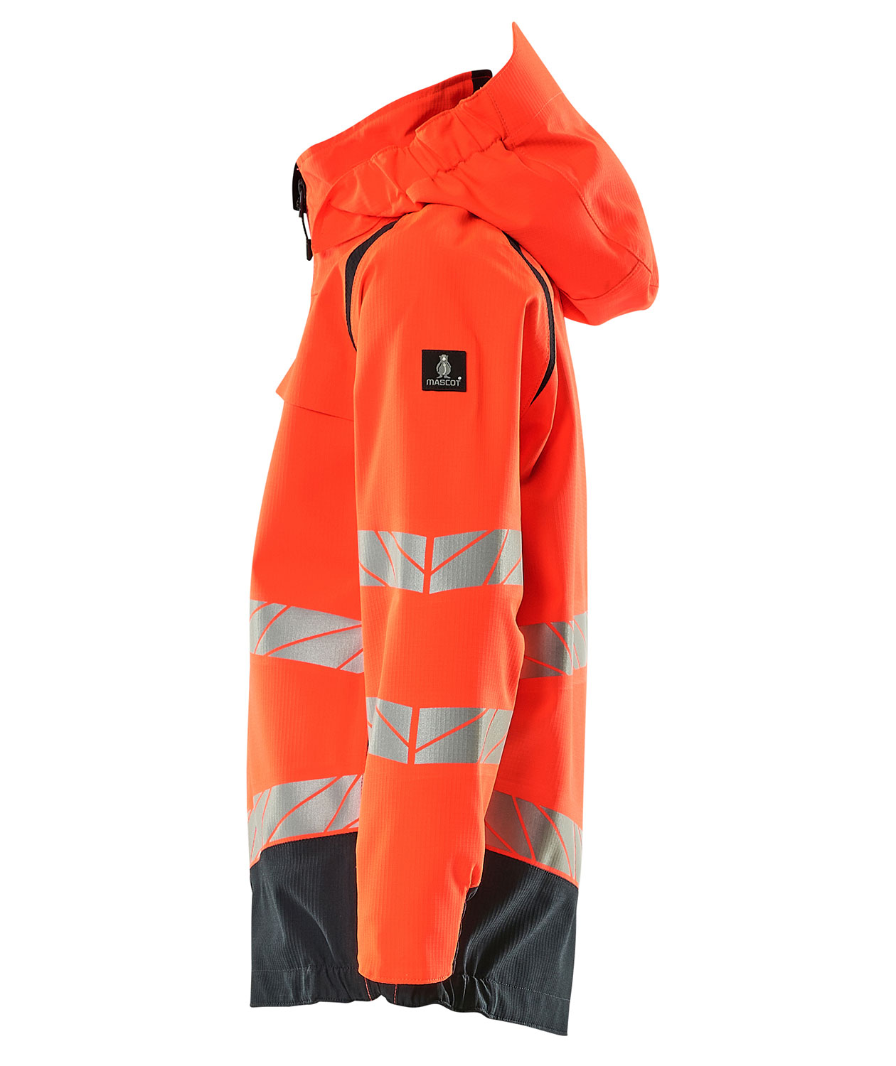 Mascot Accelerate Safe skaljakke til b&oslash;rn, Hi-Vis R&oslash;d/M&oslash;rk Marine, large image number 5