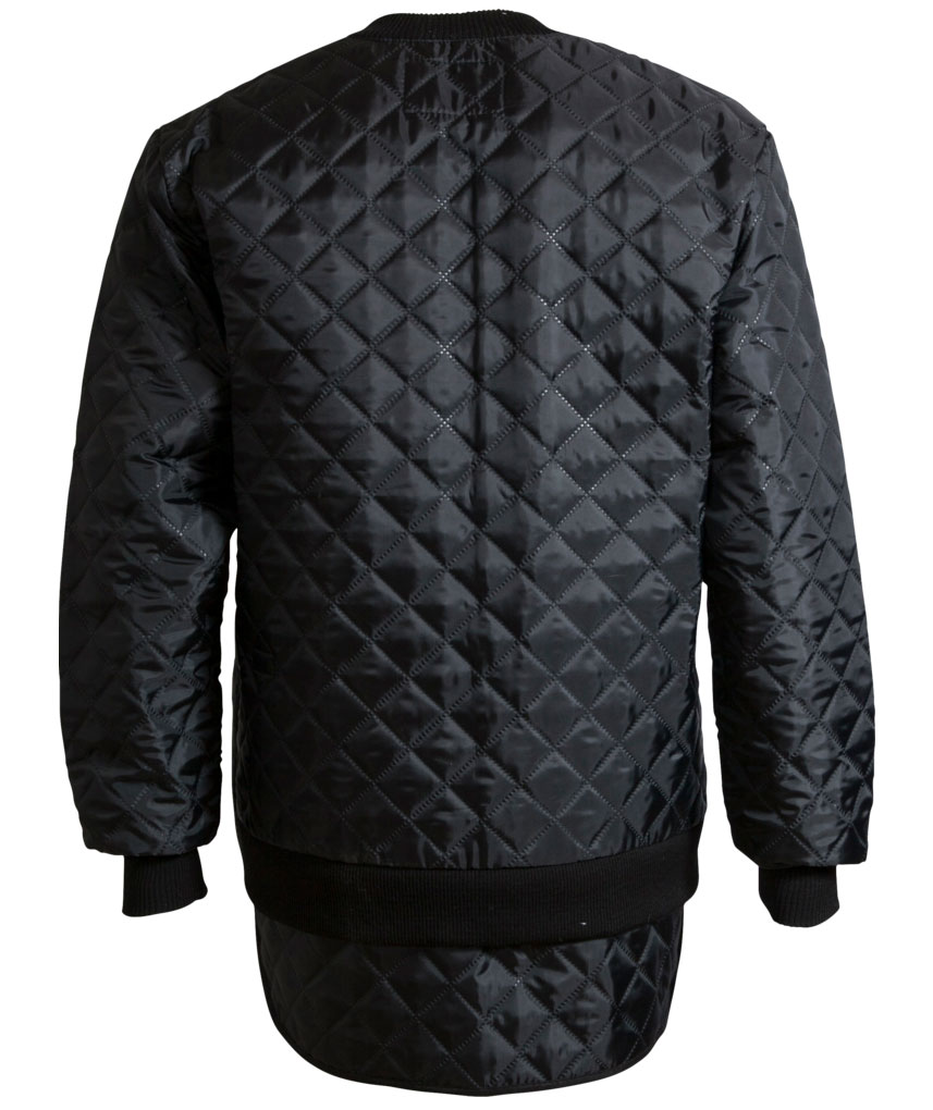 ELKA vattert jakke, Svart, large image number 2