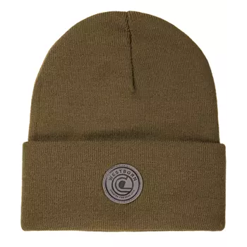 Westborn knitted beanie with logo, Brown