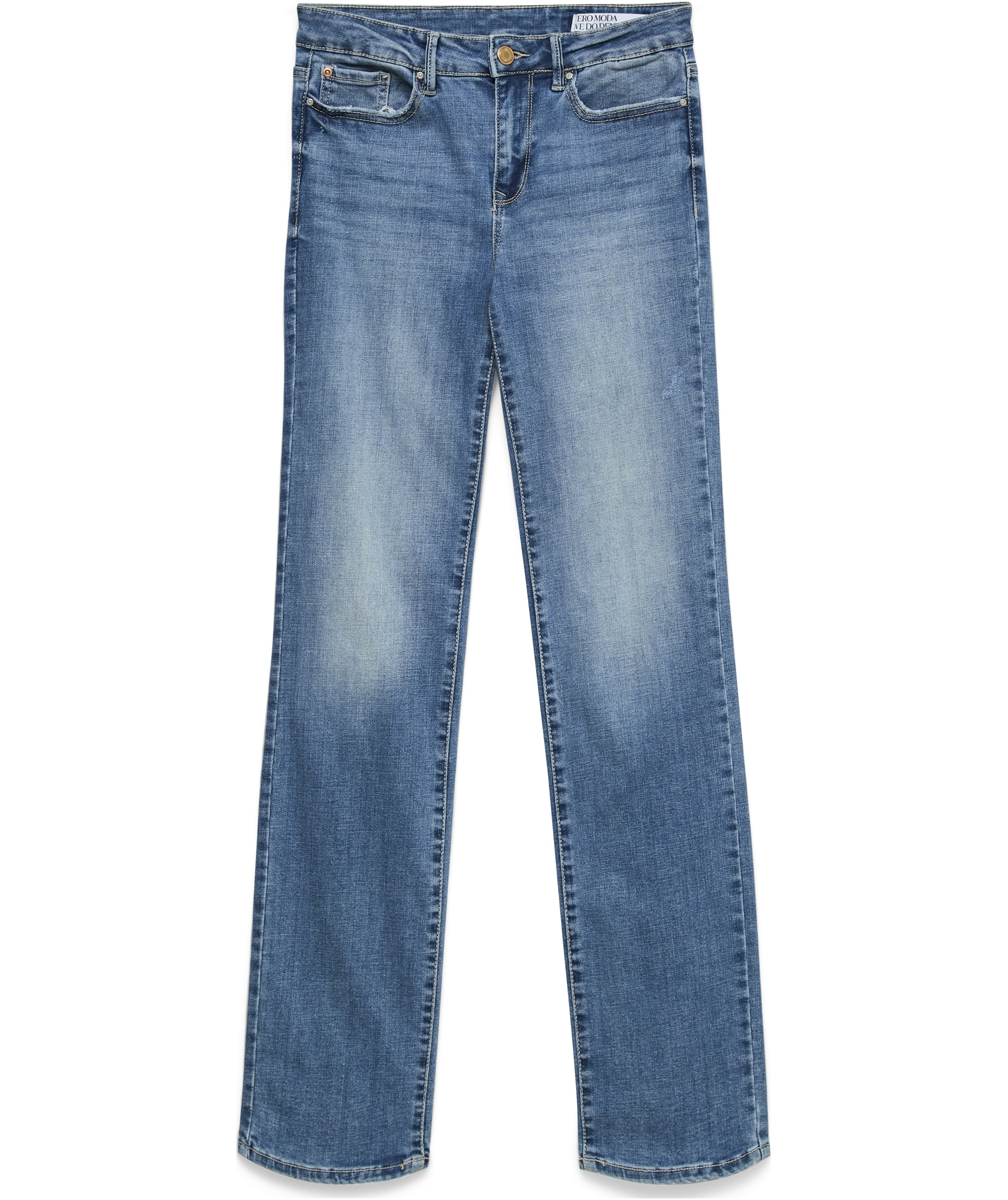Vero Moda VMFLASH MR STRAIGHT jeans, Medium Blue Denim