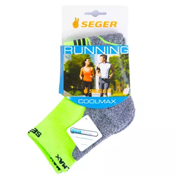 Seger Coolmax running socks, Neon