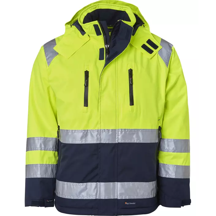 Top Swede winter jacket 122, Hi-Vis Yellow/Navy, large image number 0