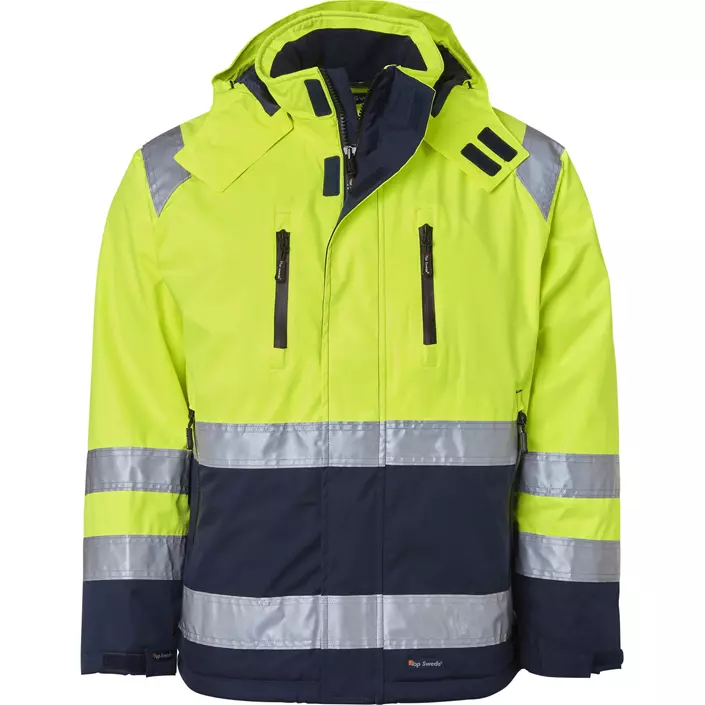 Top Swede winter jacket 122, Hi-Vis Yellow/Navy, large image number 0