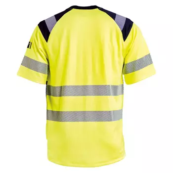 Tranemo T-shirt, Varsel yellow/marinblå