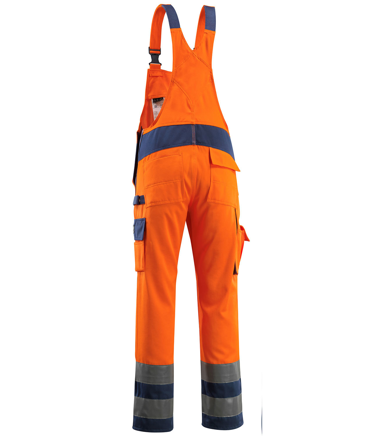 Mascot Safe Compete Barras bib and brace, Hi-vis Orange/Marine, large image number 1