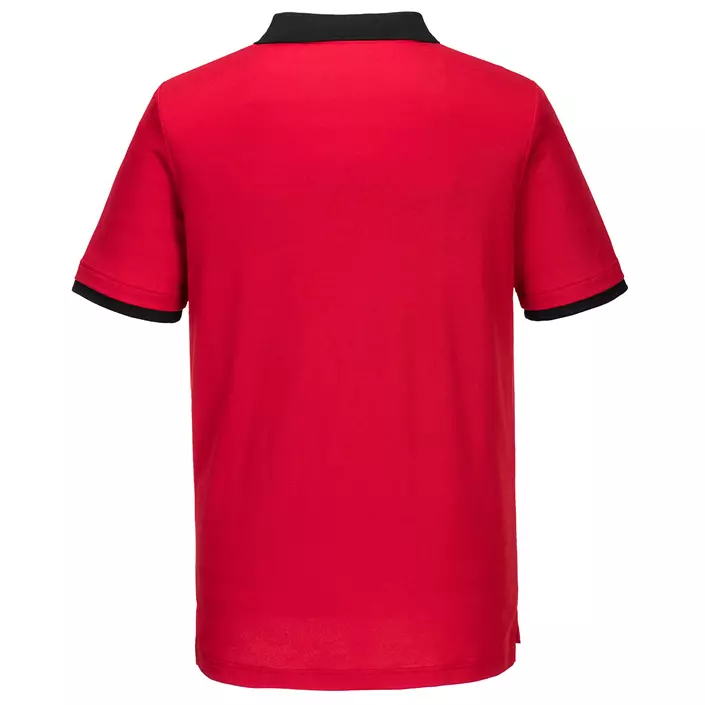 Portwest PW2 polo shirt, Red/Black, large image number 1