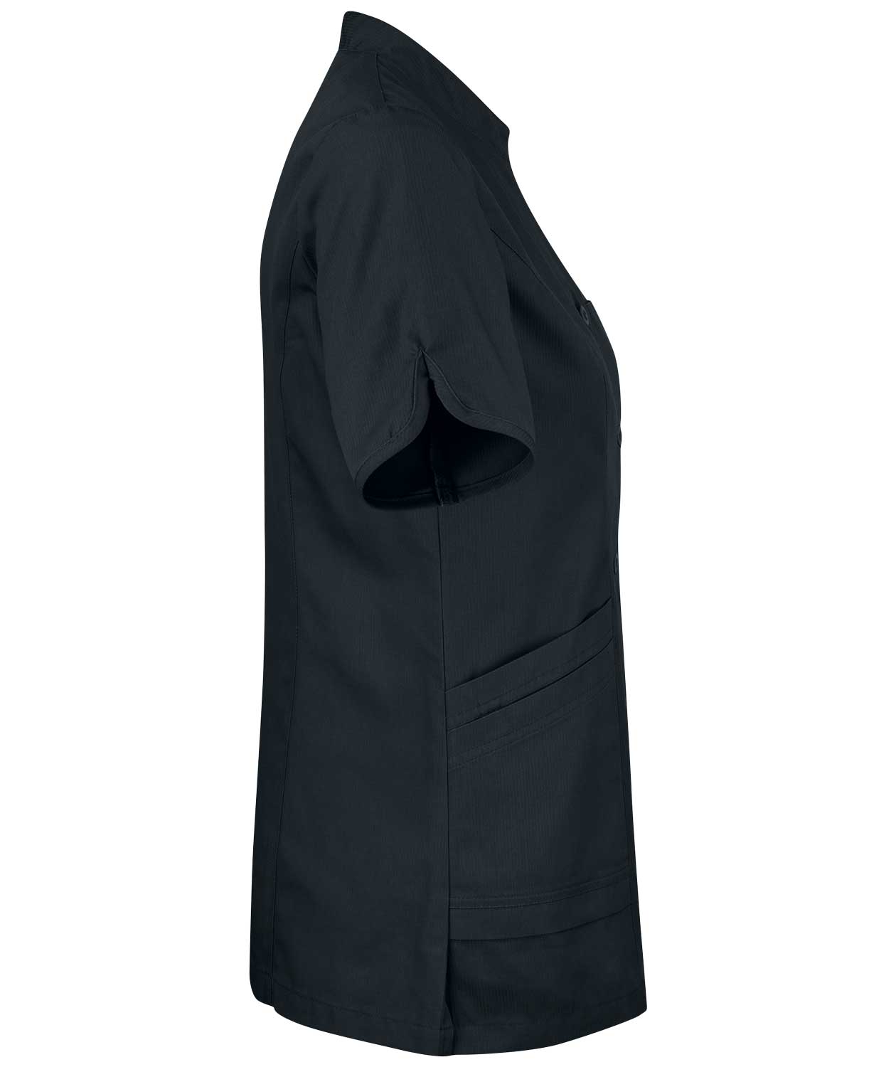 Smila Workwear Aila short sleeved women's shirt, Black