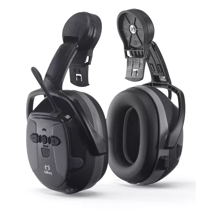 Køb Hellberg høreværn med Bluetooth hjelmmontering hos billig-arbejdstøj.dk