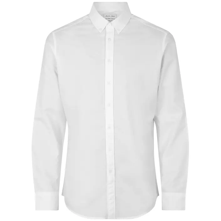 Seven Seas Oxford Slim fit  skjorta, Vit, large image number 0