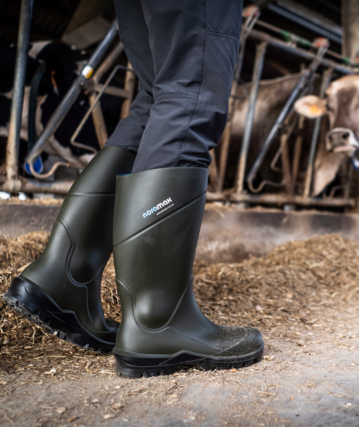 Nora Max Agri rubber boots O4, Green