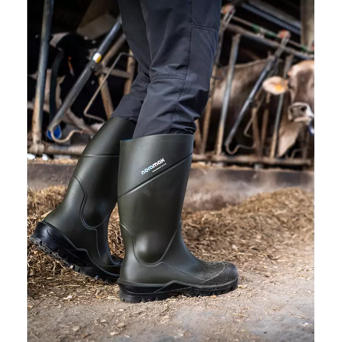 Nora Max Agri rubber boots O4, Green, large image number 1