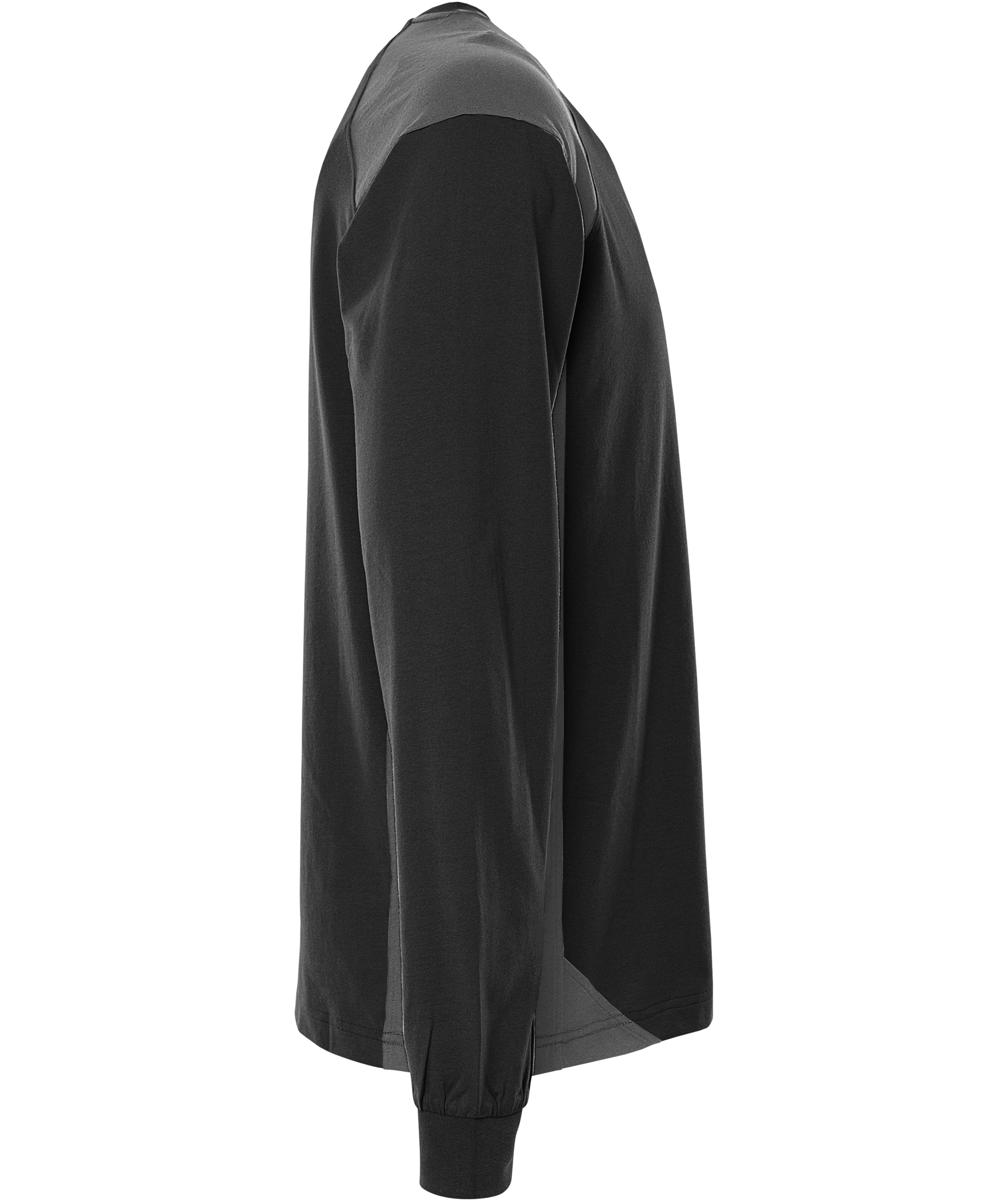 Fristads Heavy long-sleeved T-shirt 7071 GTM, Black/Grey, Black/Grey, large image number 3