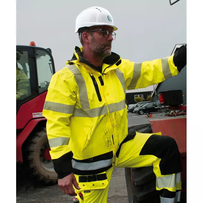 Lyngsøe stretch skaljakke full stretch, Hi-vis Gul/Sort, large image number 1