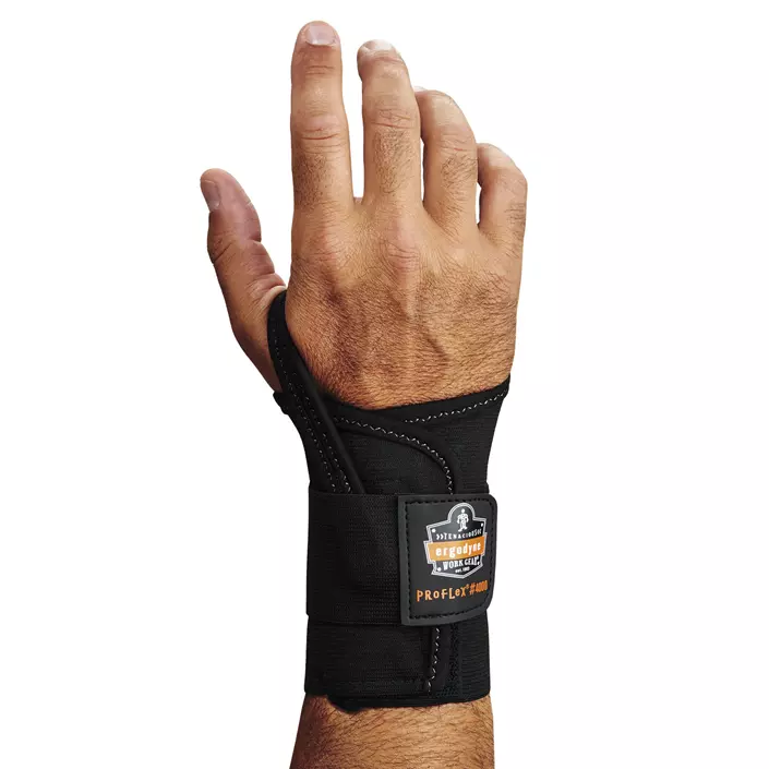 Ergodyne ProFlex 4000 single strap wrist support, Black, large image number 0