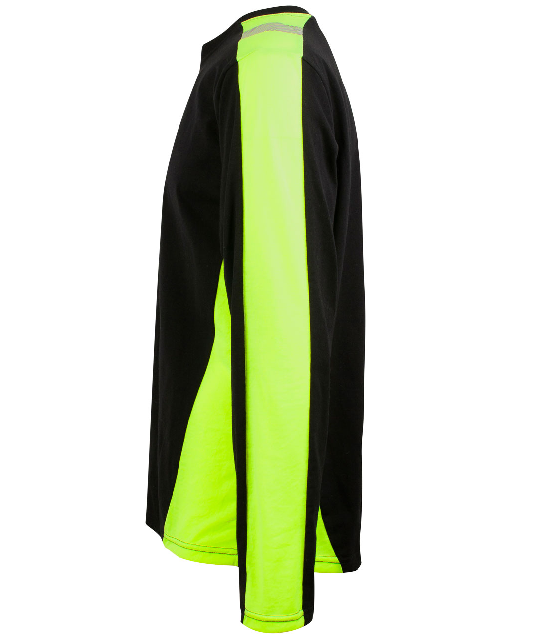 YOU Scranton lang&auml;rmliges Pro T-Shirt, Schwarz/Hi-Vis Gelb, large image number 4