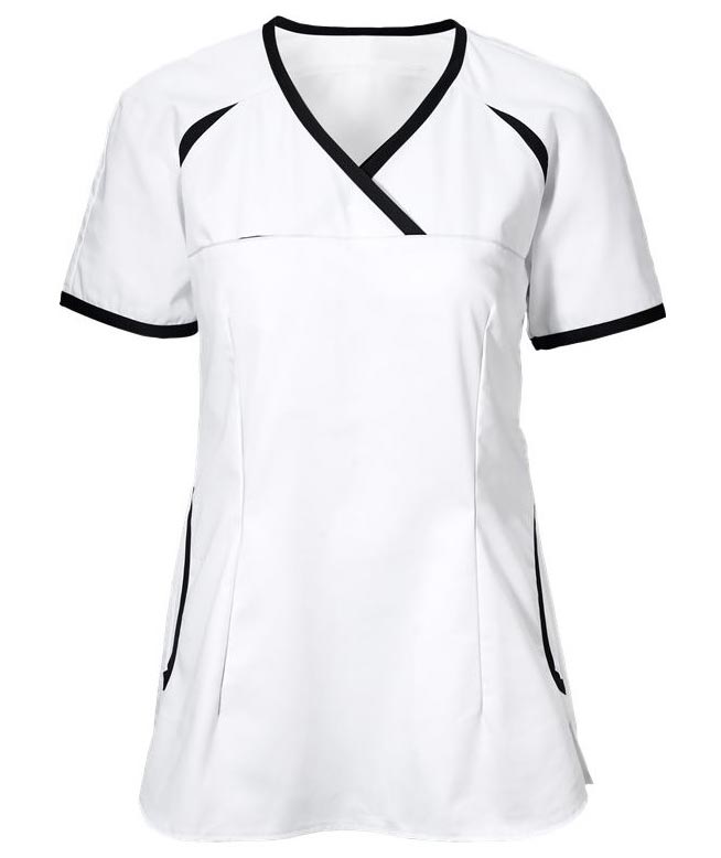 Hejco Marielle women's smock, Black/White