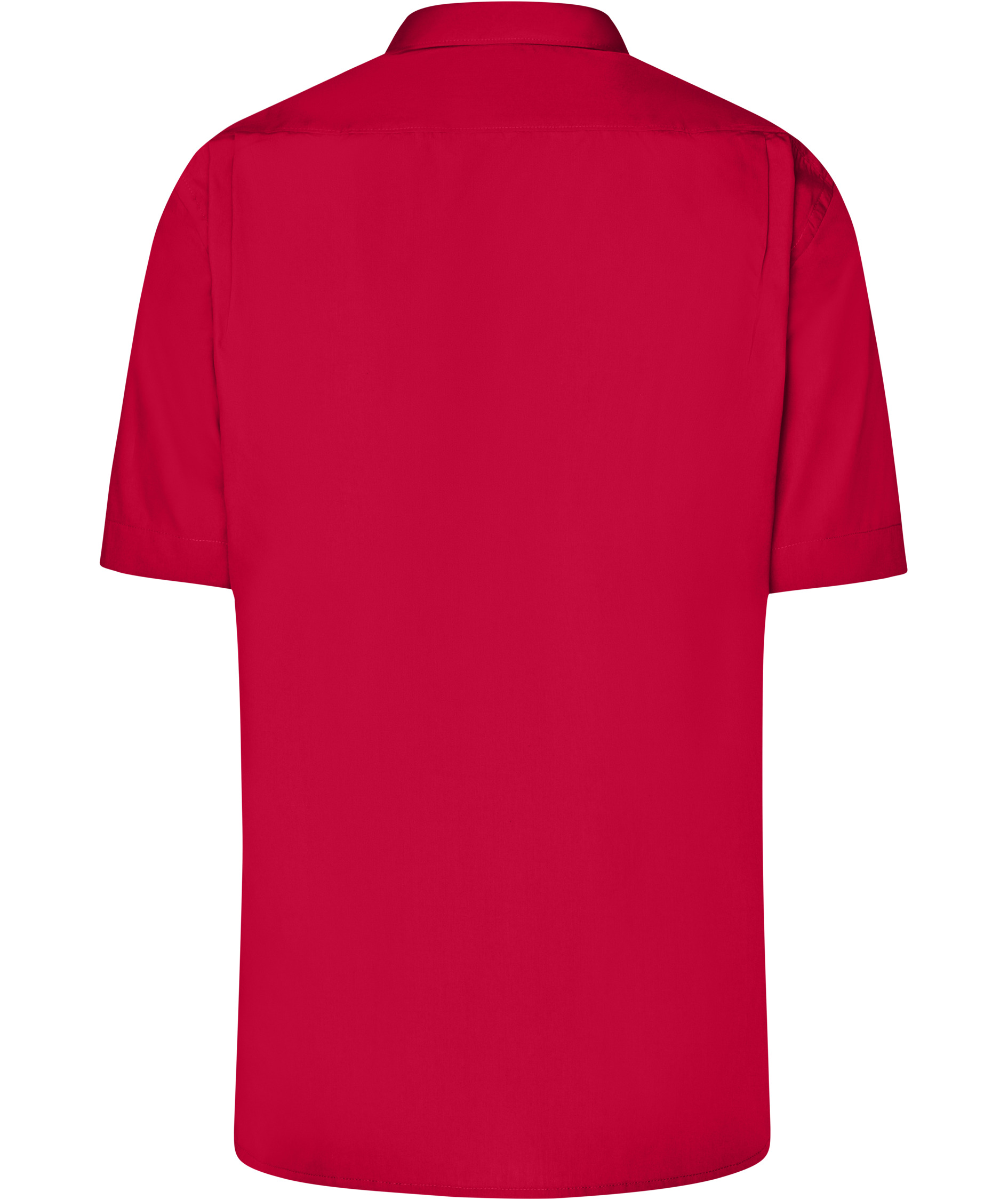 James & Nicholson classic fit short-sleeved shirt, Red