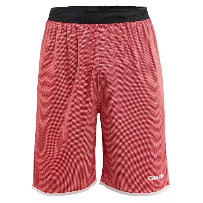 Craft Progress vendbare Basket shorts, Bright red/white, large image number 0