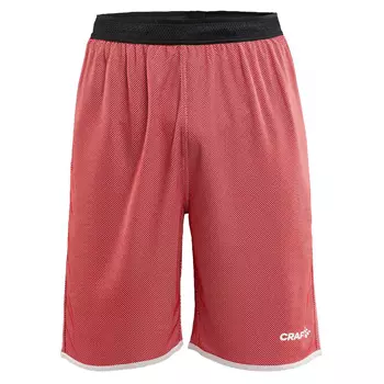 Craft Progress revesible Basket shorts, Bright red/white