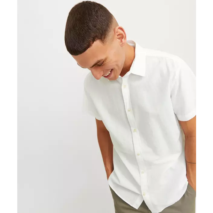 Jack & Jones JJESUMMER short-sleeved shirt, White, large image number 6
