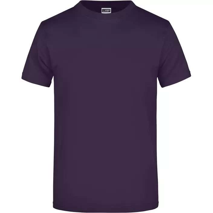 James & Nicholson T-shirt Round-T Heavy, Aubergine, large image number 0