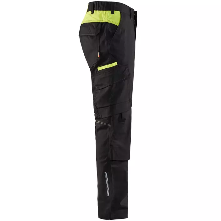 Blåkläder arbejdsbukser, Sort/Hi-Vis Gul, large image number 3