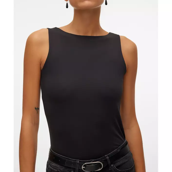 Vero Moda VMMILLION SQUARE 2-way topp dam, Black, large image number 2