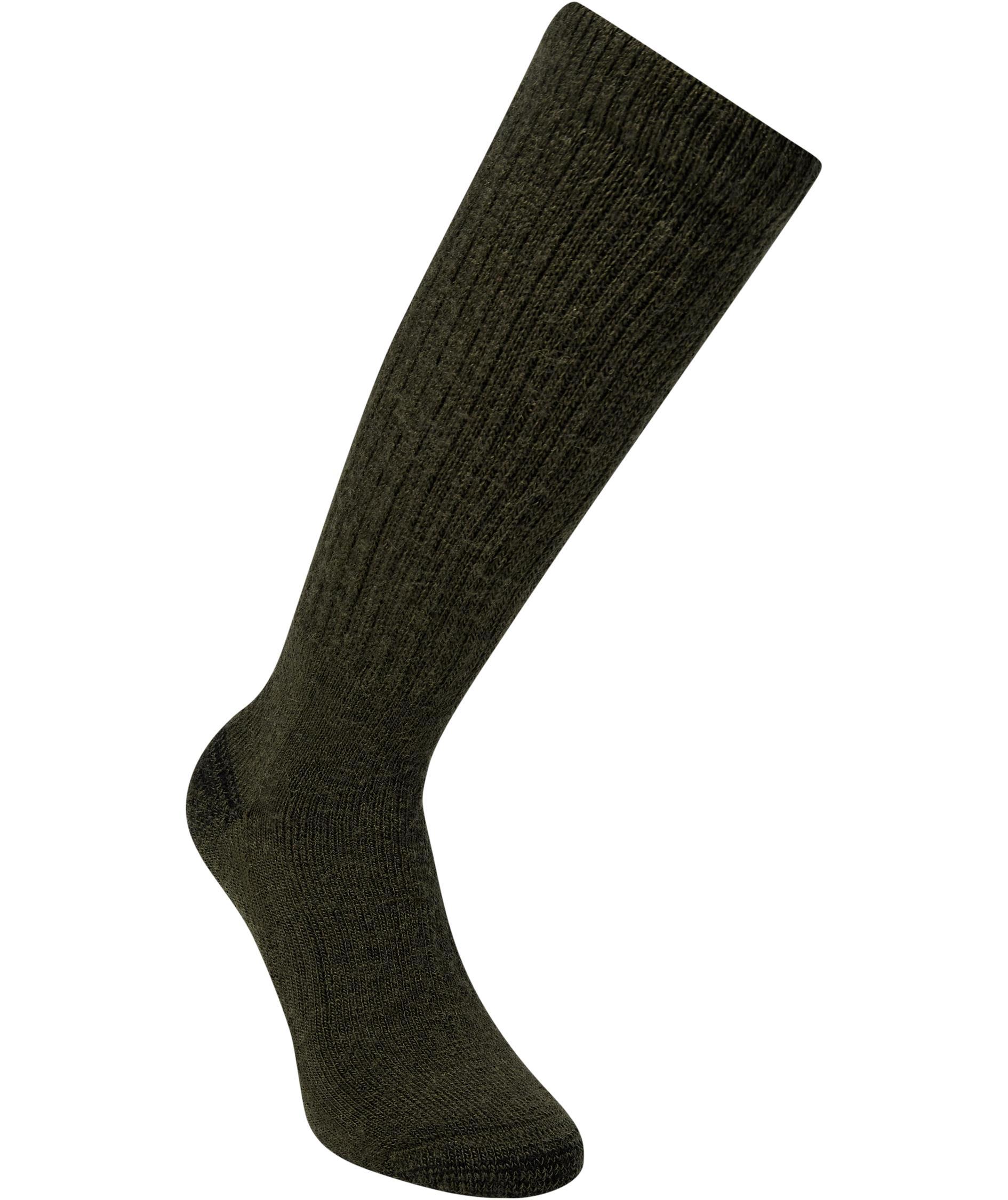 Deerhunter long socks with wool/silk, Forest green, large image number 0