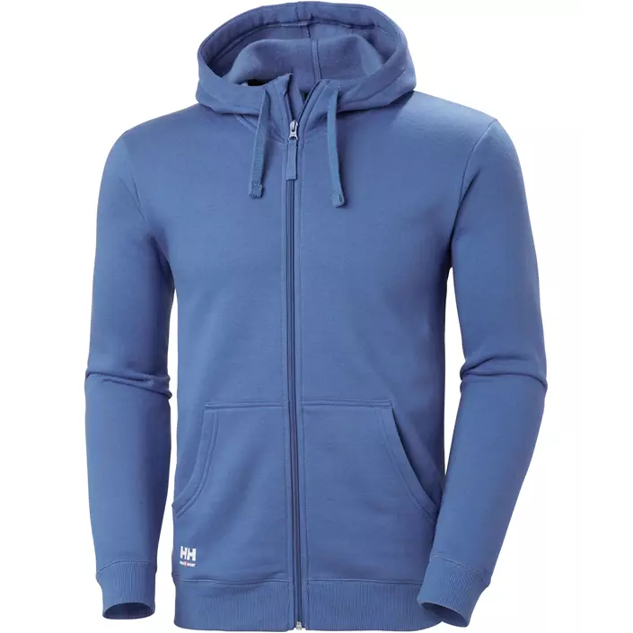 Helly Hansen Classic hoodie med dragkedja, Stone Blue, large image number 0