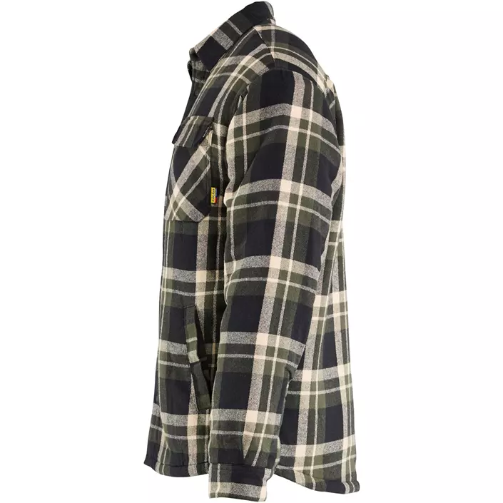 Blåkläder flanell skjortjacka, Skog grön/svart, large image number 3