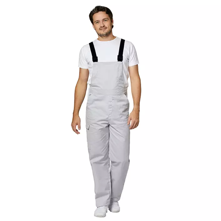 Kentaur HACCP-godkänd hängselbyxa/snickarbyxa unisex, Ljusgrå, large image number 1