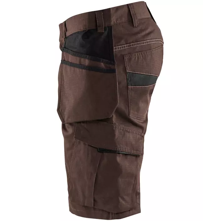 Blåkläder Unite craftsman shorts, Brown/Black, large image number 3