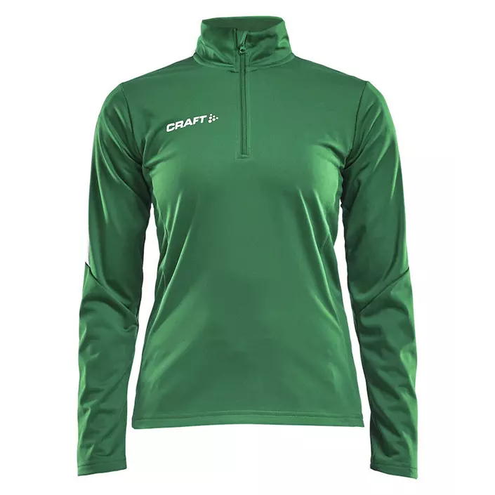 Craft Progress Langärmliges Damen Halfzip Sweatshirt, Team green, large image number 0