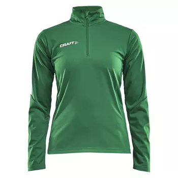 Craft Progress Langärmliges Damen Halfzip Sweatshirt, Team green