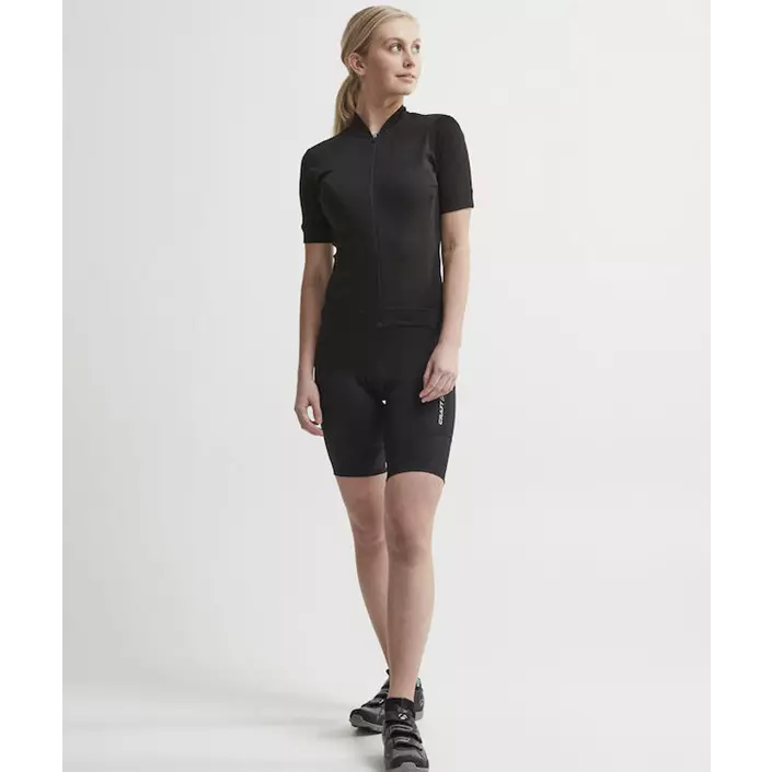 Craft Essence women's light short-sleeved bike jersey, Black, large image number 1