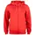Clique Basis Active hoodie med blixtlås, Röd, Röd, swatch