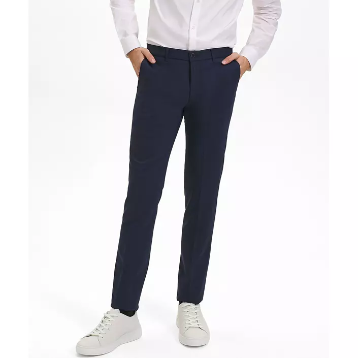 Sunwill Traveller Bistretch Slim fit bukse, Blå, large image number 1