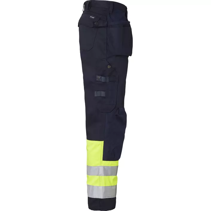 Top Swede craftsman trousers 2171, Navy/Hi-Vis yellow, large image number 2