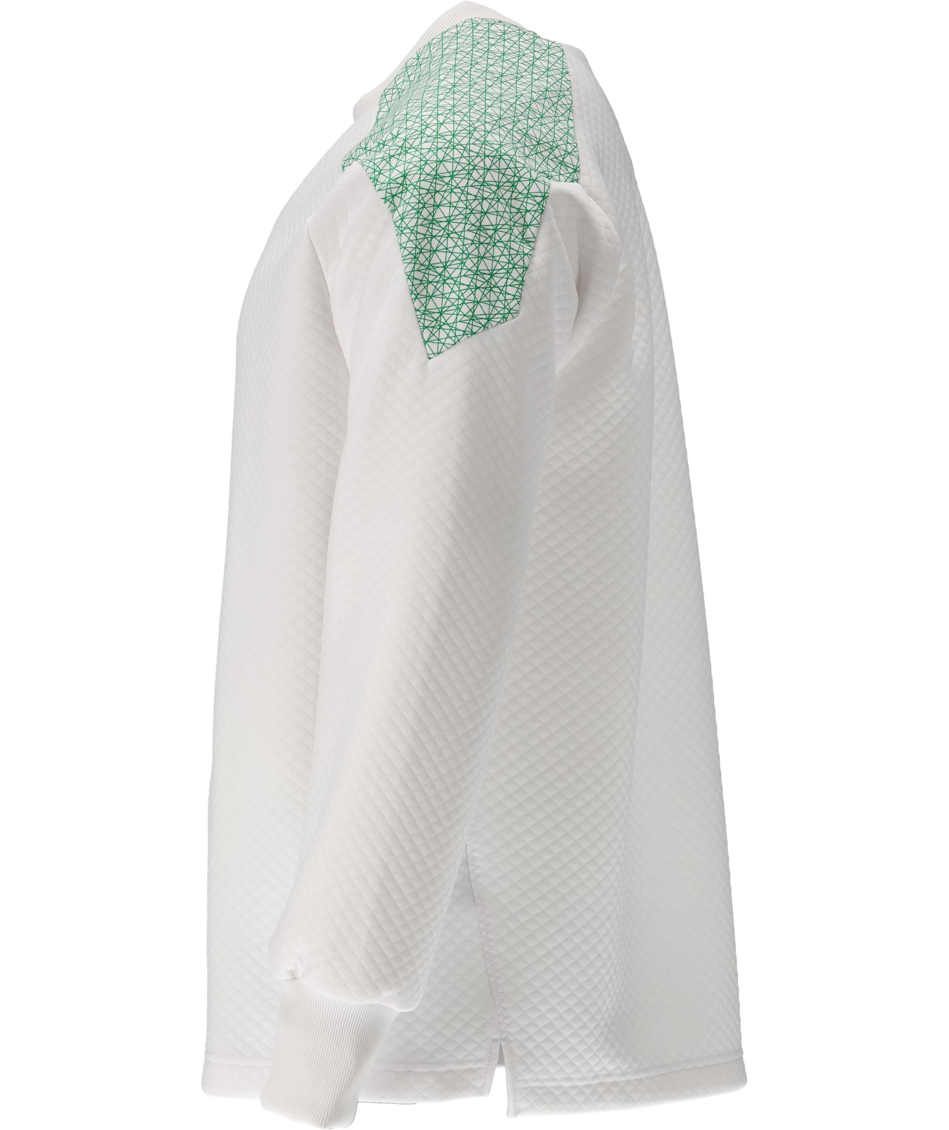 Mascot Food & Care Premium Performance HACCP-godk&auml;nd sweatshirt, Vit/Gr&auml;sgr&ouml;n, large image number 2