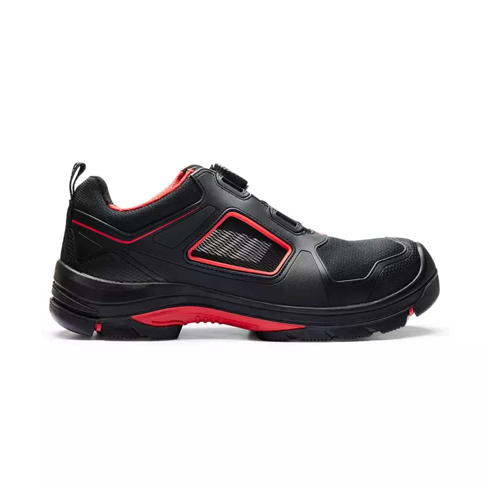 Blåkläder Gecko safety shoes S1P, Black/Red, large image number 0