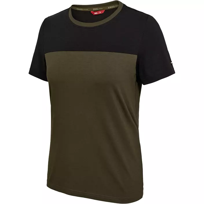 Engel Entire dame T-shirt, Forest Green/Black, large image number 5