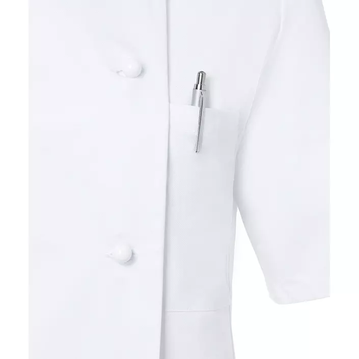 Karlowsky Pauline women's short-sleeved chefs jacket without buttons, White, large image number 4