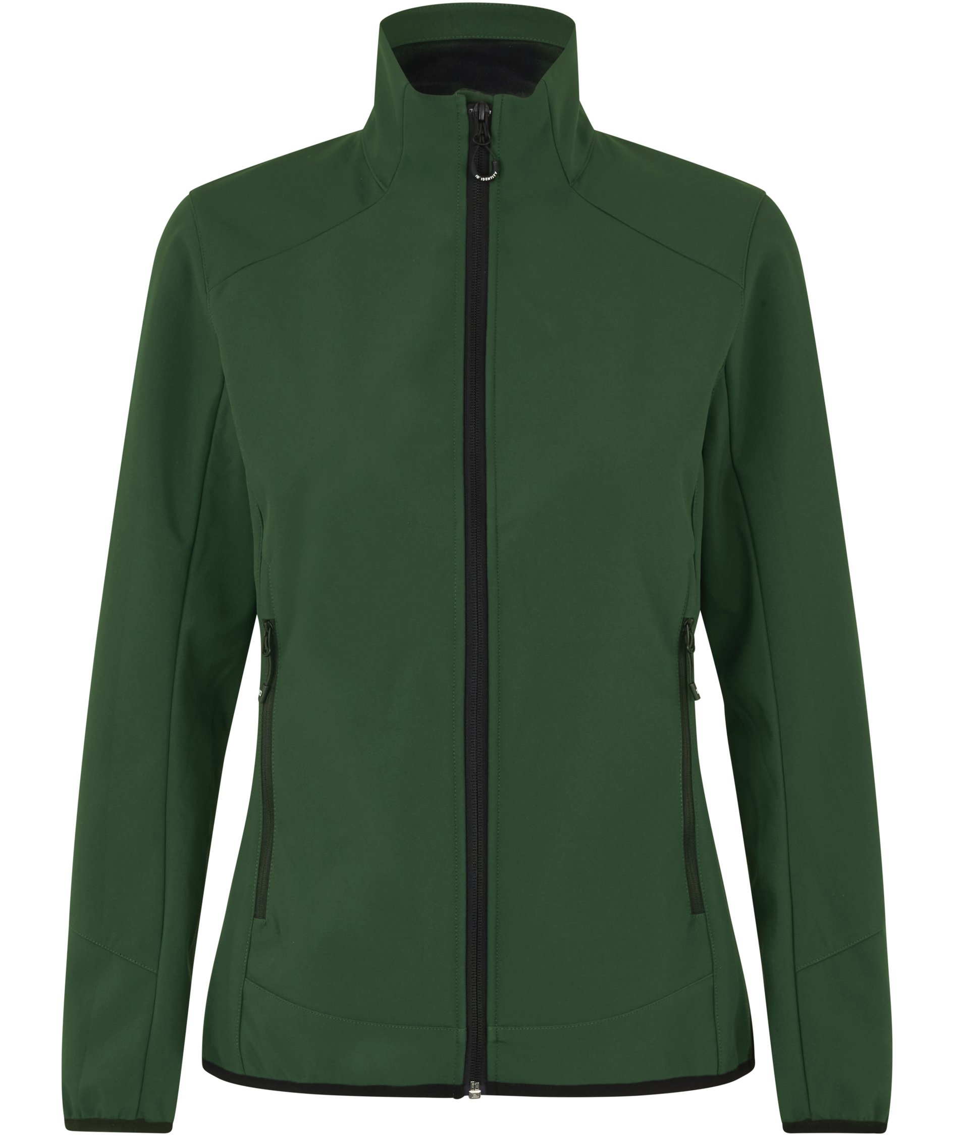 ID functional women's softshell jacket, Bottle Green, Bottle Green, swatch