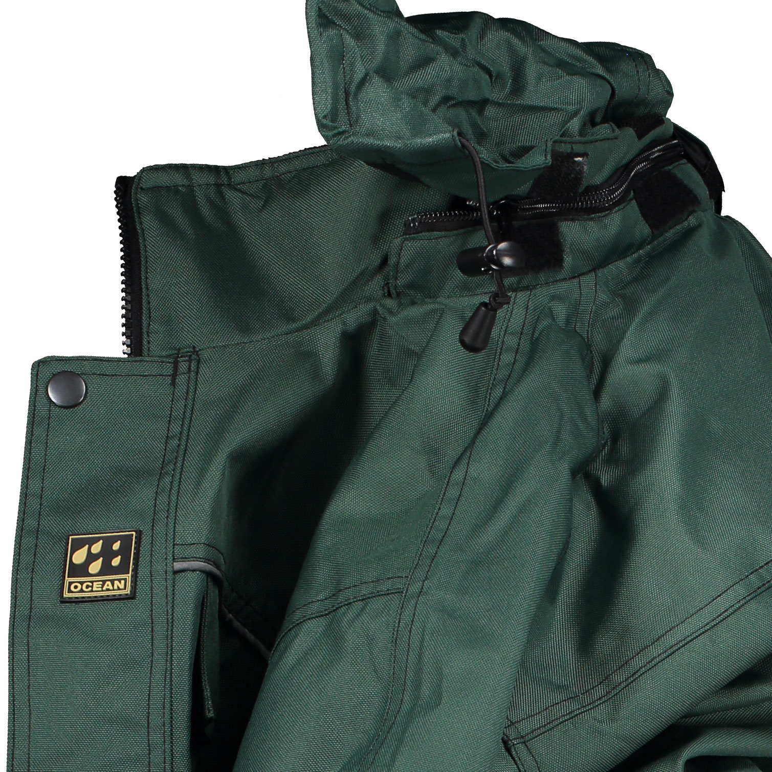 Ocean Medusa letforet vinterjakke, Olive, large image number 2