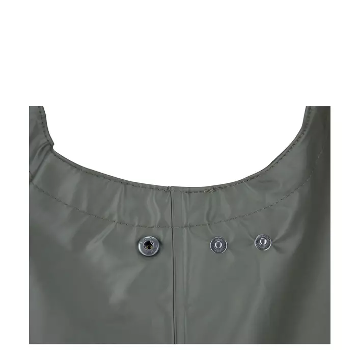 Kramp Protect rain bib and brace trousers, Green, large image number 3