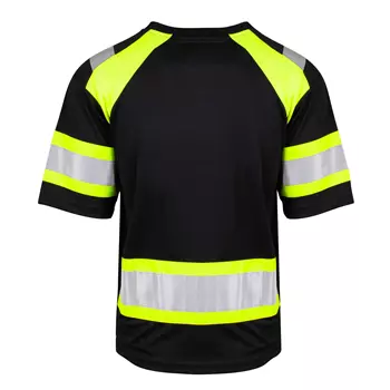 YOU Sigtuna  T-shirt with reflectors, Black/Yellow