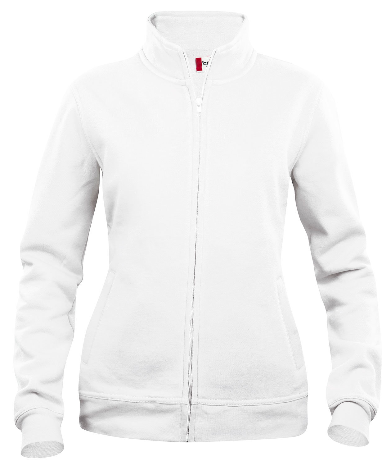 Clique Basic Cardigan women's sweatshirt, White, White, swatch
