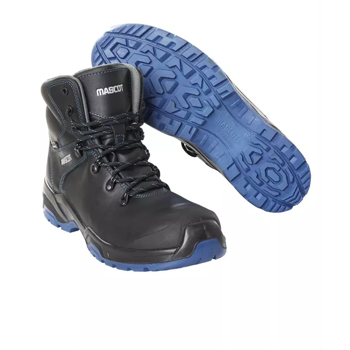 Mascot Flex safety boots S3, Black/Cobalt Blue, large image number 0