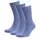 3-pack strumpor med merinoull, Moonlight Blue, Moonlight Blue, swatch